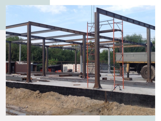 Фундамент для ангаров в Кумертау