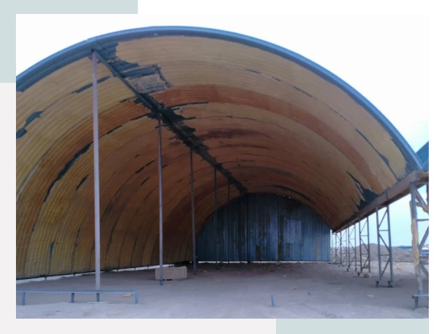 Реконструкция ангаров в Кумертау