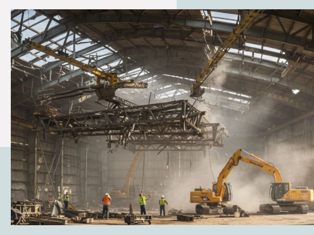 Демонтаж ангаров в Кумертау от 613 руб. за м²