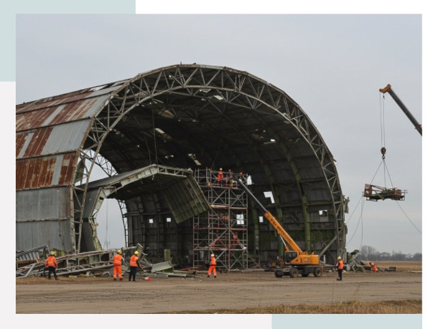 Демонтаж ангаров в Кумертау